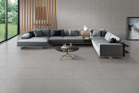 600*600 Terrazzo Grey Porcelain Floor Matt Tile image 1