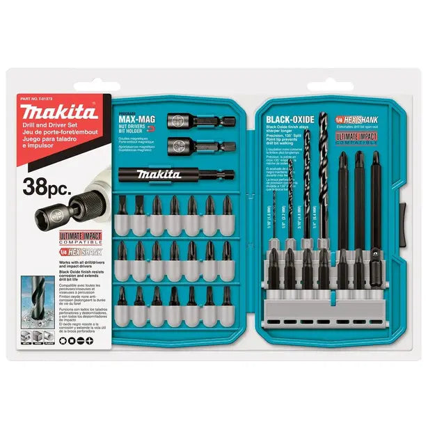 MAKITA Impact Screwdriver Bit & Drill Set - ULTIMATE IMPACT - 38 Piece T01373 image 0