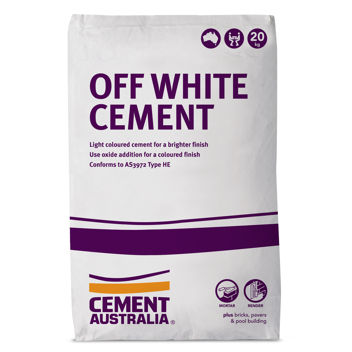 Cement Australia Off White Cement 20kg image 0