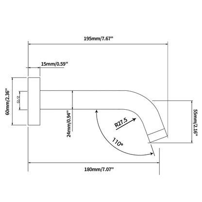 LUDIC PIN Chrome Spout image 1