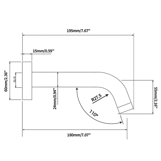 LUDIC PIN Chrome Spout image 1