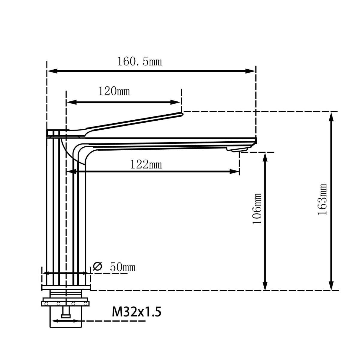 RUSHY Chrome Basin Mixer image 1