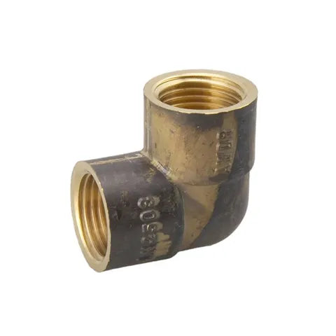 Brass Fitting - Screwed Elbow Female and Female 20mm (3/4") Lead Free