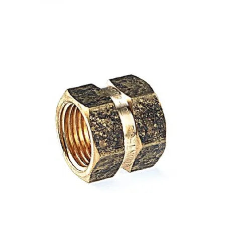 Brass Fitting - Screwed Socket HEX 15mm (1/2") Lead Free
