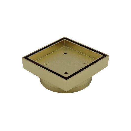 Slim Floor Waste Brushed Gold 90mm image 0