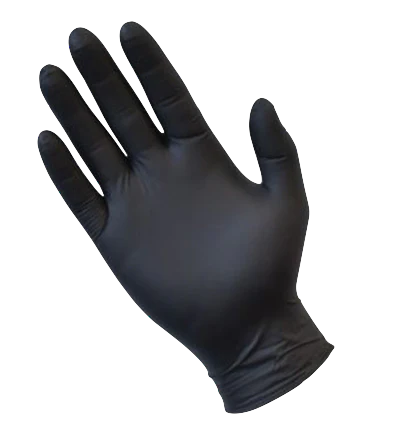 Heavy Duty Nitrile Gloves Black (Variety Sizes) image 0