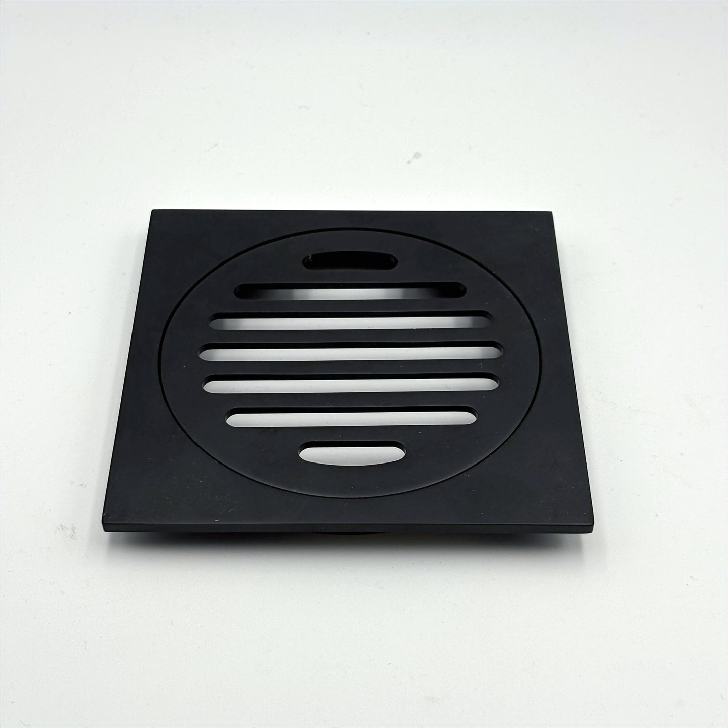 Square Slim Floor Waste Black 100mm KFG-101S-B image 0