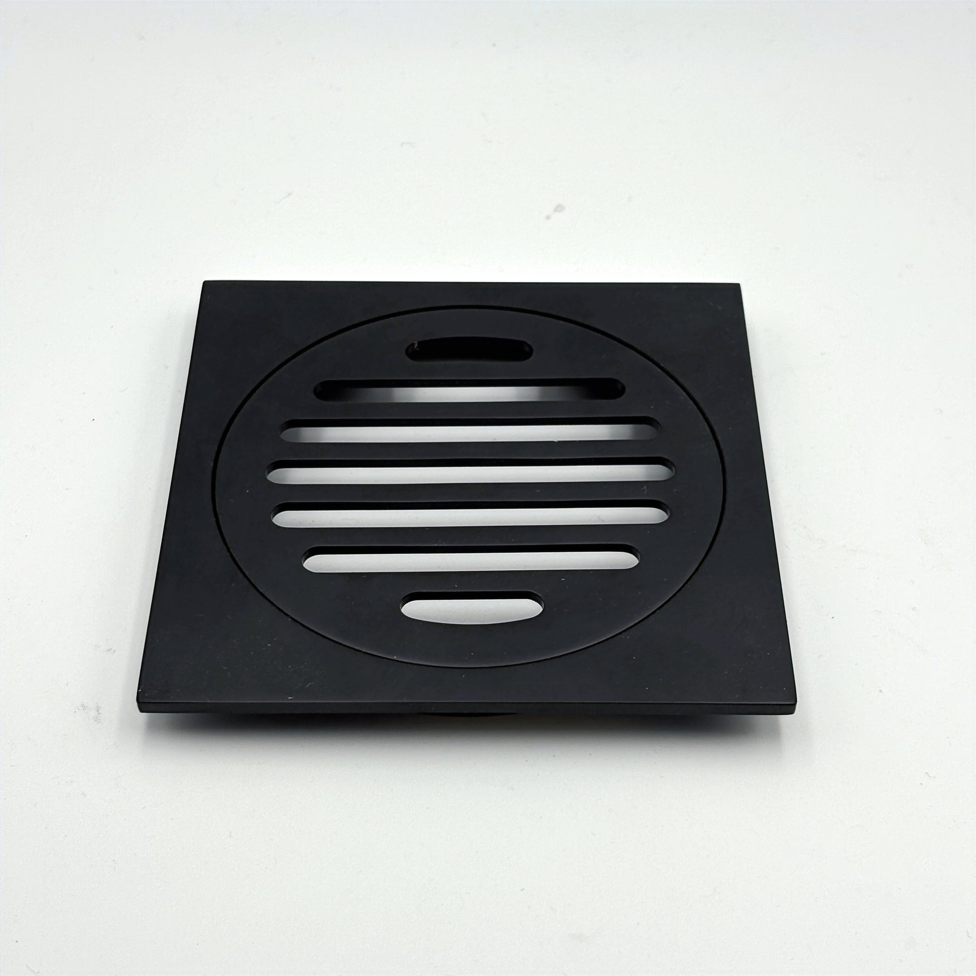 Square Slim Floor Waste Black 100mm KFG-101S-B image 0