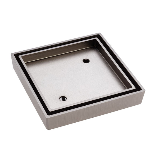 Slim Floor Waste Brushed Nickel 90mm image 0