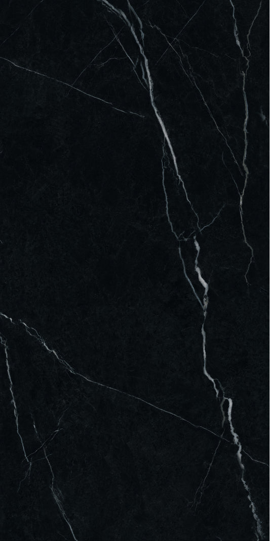 600*600 Nero Marquina Matt Floor Tile image 0