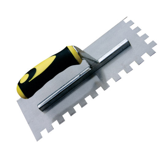 Stainless Steel Square Notched Maxi Grip Trowel 12mm RDXT210 image 0