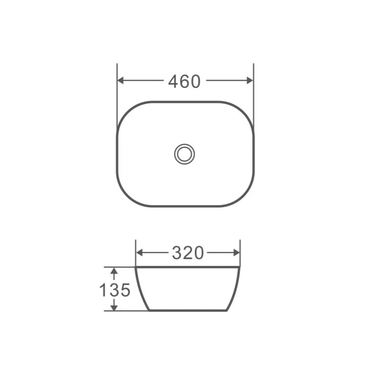 Evea 46 Counter-top Oval Basin image 2