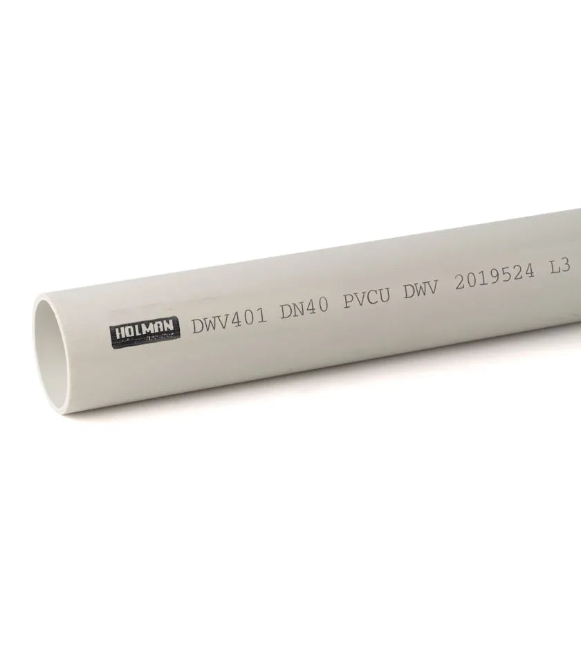 Pipe DWV 40mm (1 - 1/2") - Various Lengths (Pick-up Only)