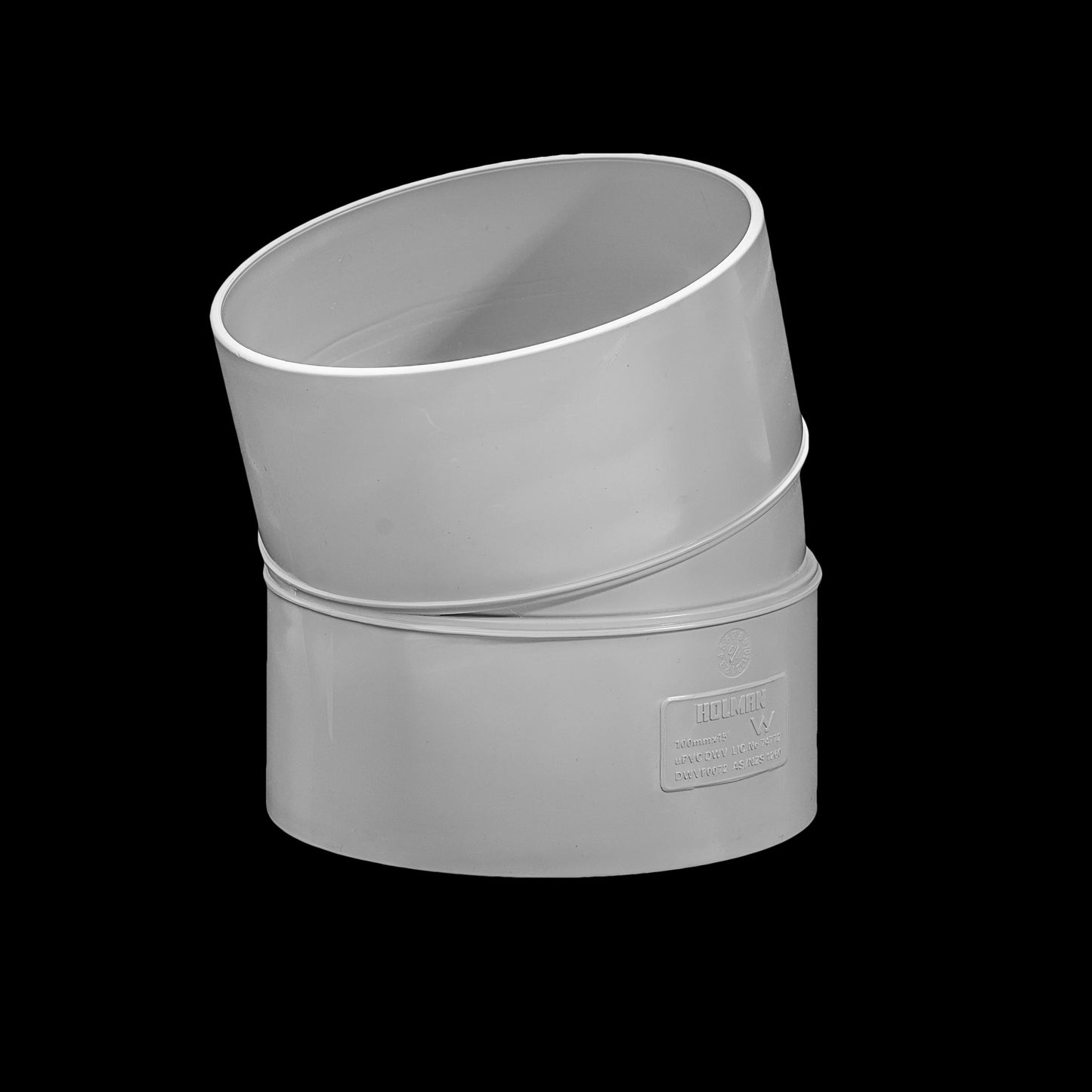 DWV - Bend - 100 x 15 degree Plain - PVC