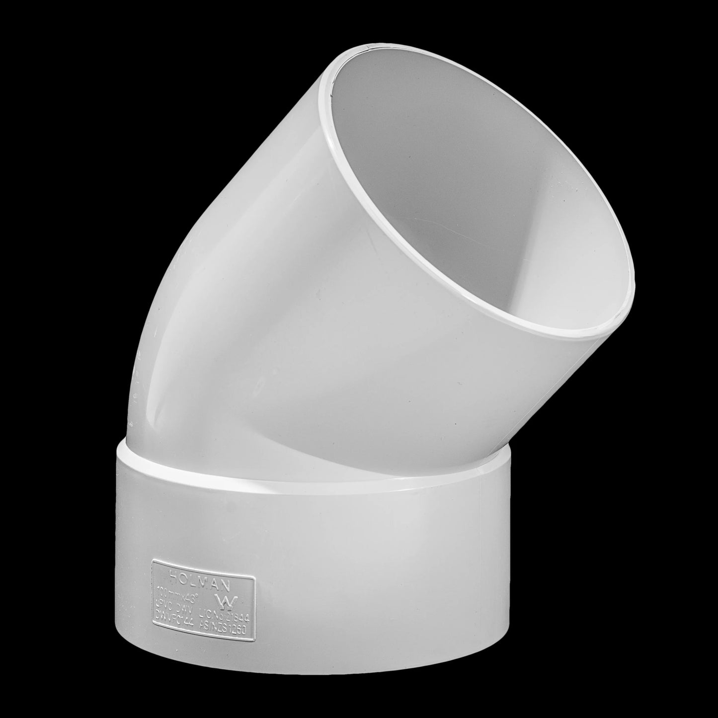 DWV - Bend - 100 x 45 degree Male & Female Plain - PVC
