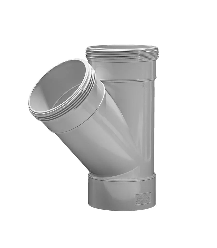 Junction Plain F&F DWV 100 x 45 degree - PVC