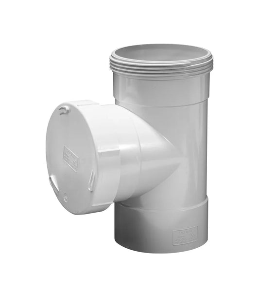 Inspection Piece With cap F&F DWV 100 mm (4 inch) - PVC