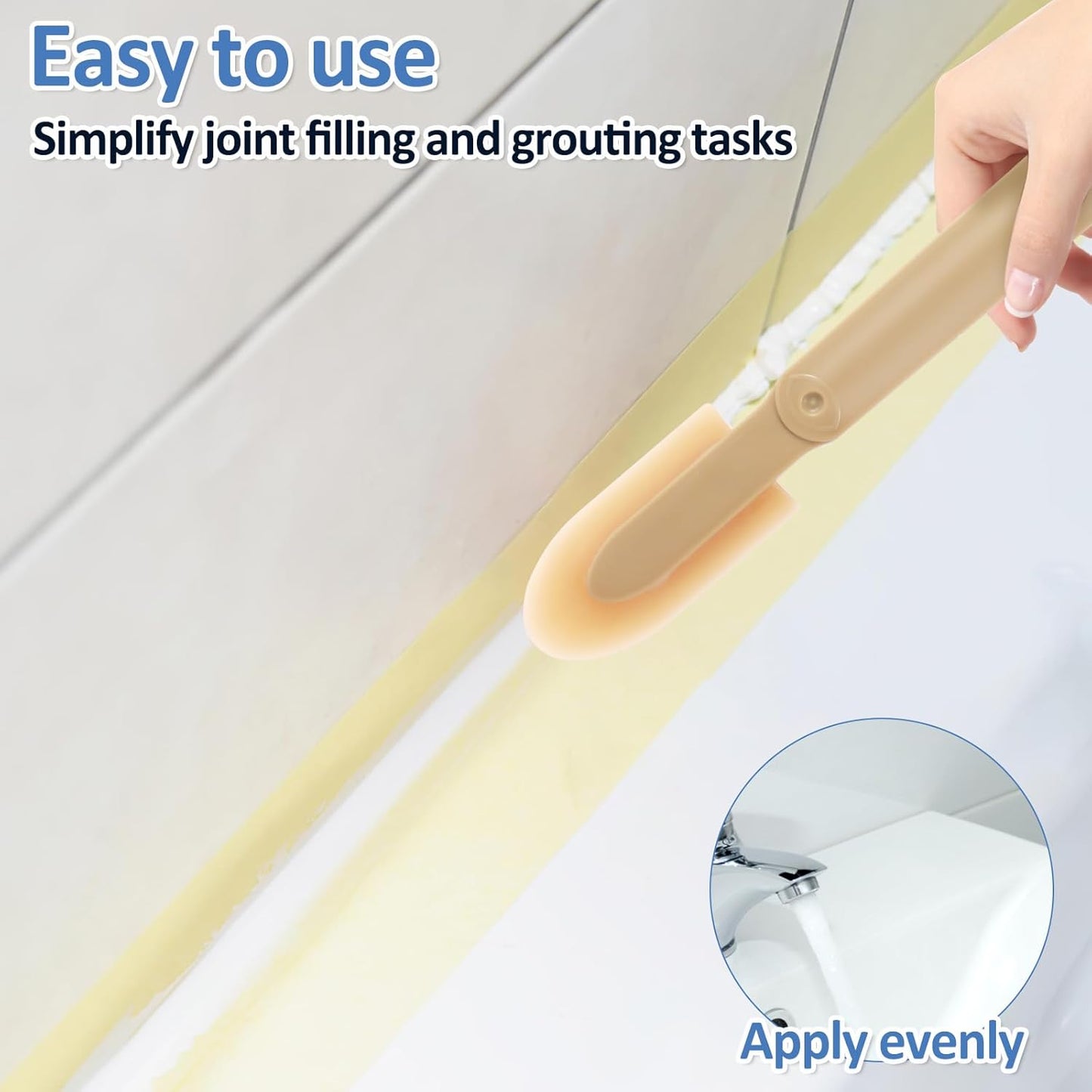 Rubber Caulking Spatulas Tool Set of 4