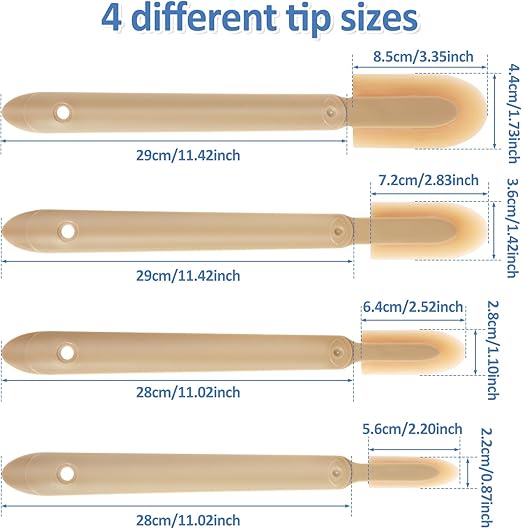 Rubber Caulking Spatulas Tool Set of 4