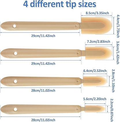 Rubber Caulking Spatulas Tool Set of 4