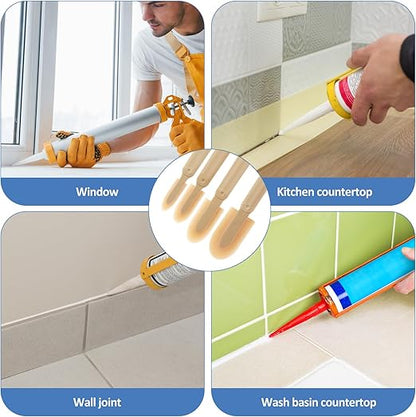 Rubber Caulking Spatulas Tool Set of 4