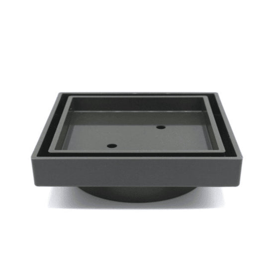 Slim Floor Waste Gunmetal 90mm image 0