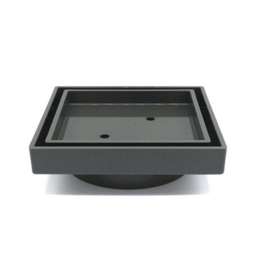 Slim Floor Waste Gunmetal 90mm image 0