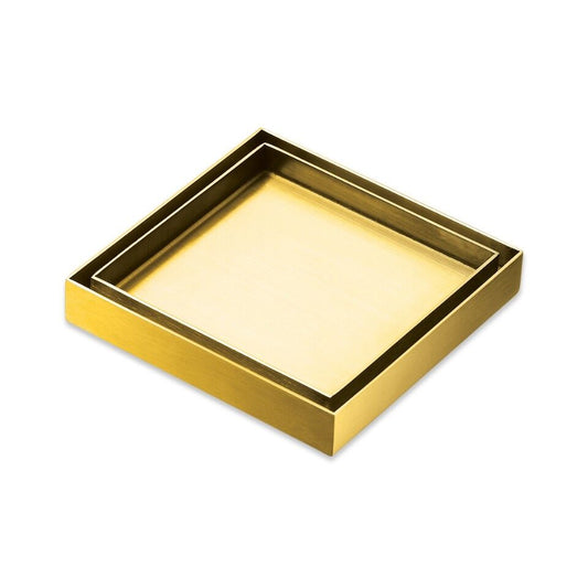 Kano 316 Brushed Gold Tile Insert Smart Waste image 0