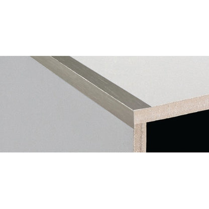 DTA RETRO FIT L-SHAPE TRIM 3M X 20MM BRUSHED NICKEL (Pick-Up Only)