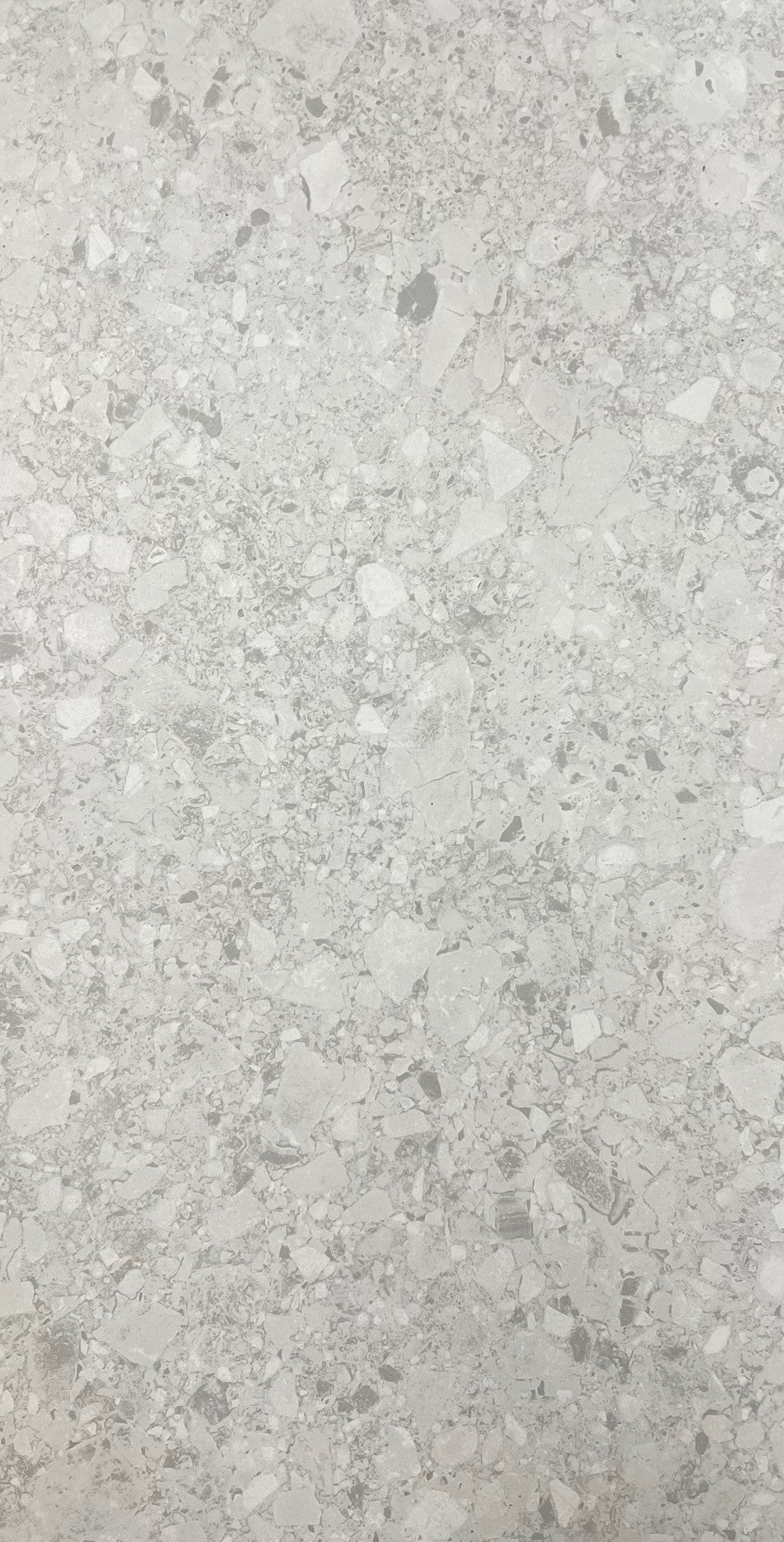 300*600 Vision White Shaded Terrazzo Rect Glzd Porc Tile Tile image 0