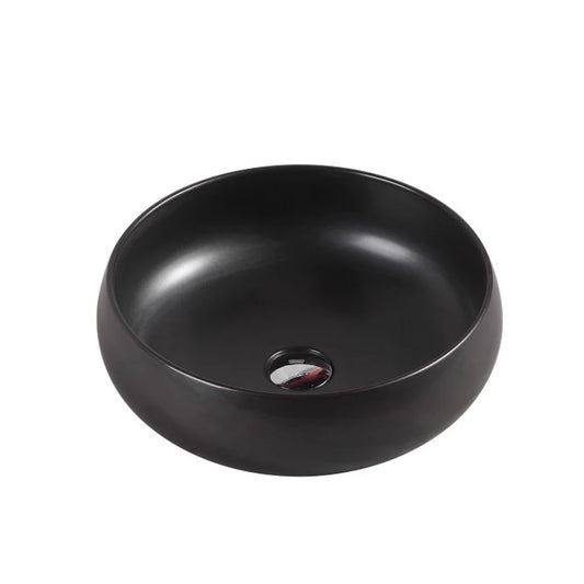MERCIO Asti 87 Counter-top Round Basin - Matt Black image 0
