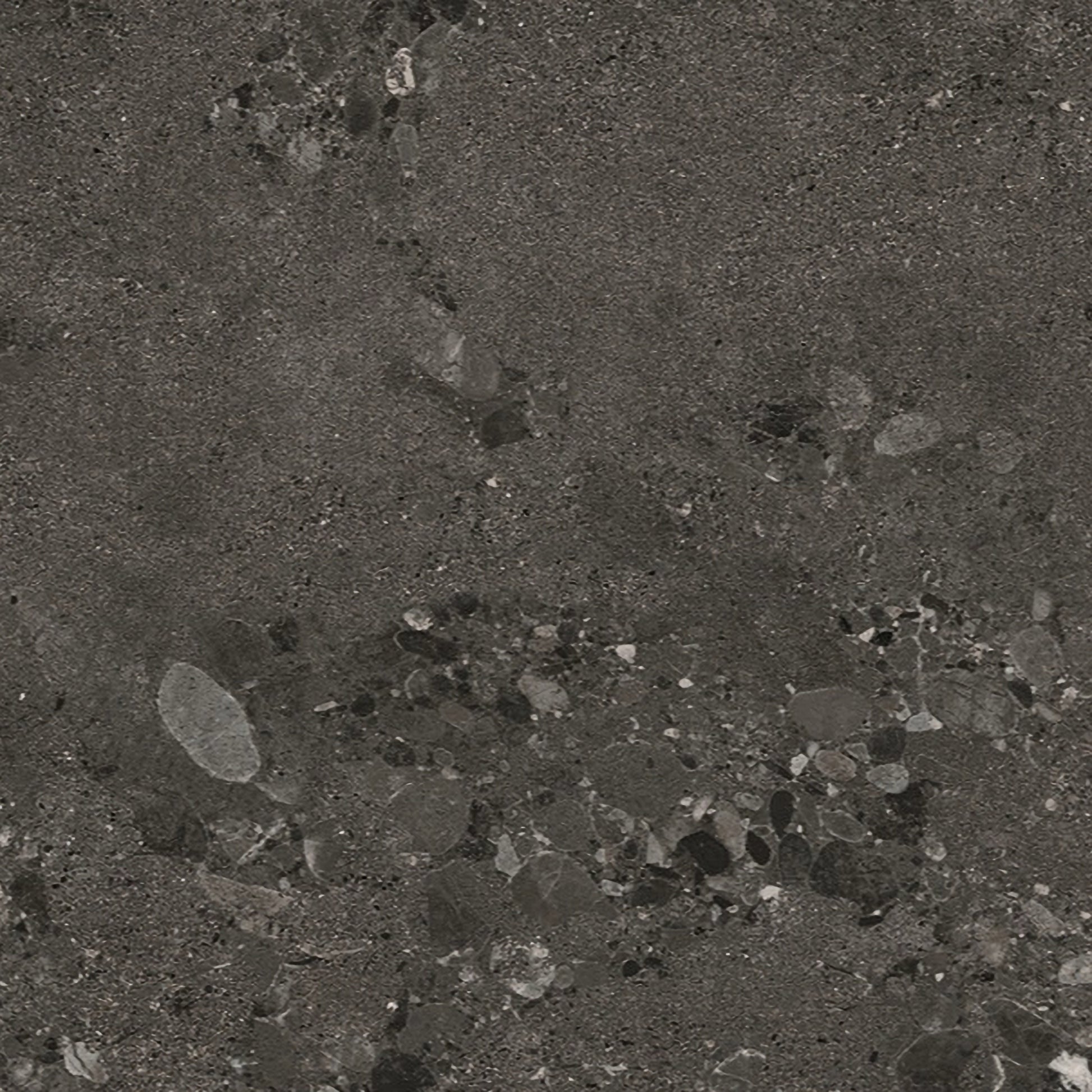 600*600 Forest Terrazzo Dark Grey Matt Floor Tile image 0