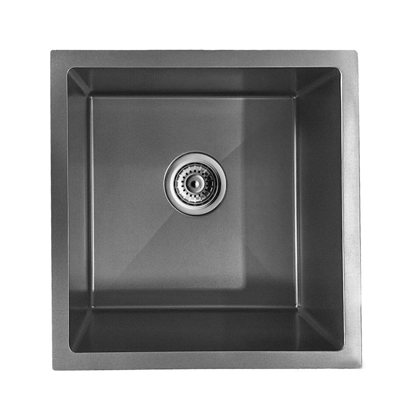 440x440x205mm Dark Grey Stainless Steel Single Bowl Kitchen Sink image 0