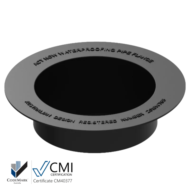 Actnow 100mm Rubber Flood Test Puddle Flange image 0