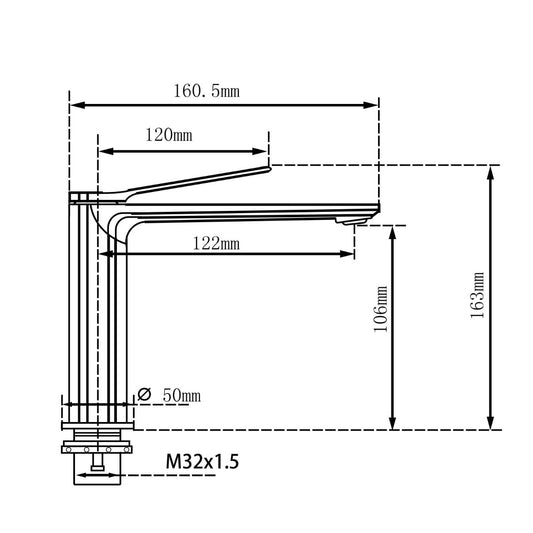 RUSHY Brushed Gunmetal Basin Mixer image 1