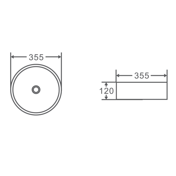 Mercio Spin 35 Above Counter Round Basin image 2