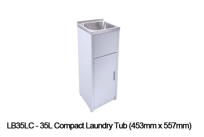DURAPLEX Compact Laundry Tub & Metal Cabinet (Variety Sizes)