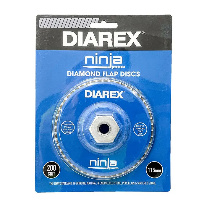 Diarex Ninja Diamond Flap Disc 115mm 200 Grit