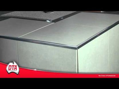DTA RETRO FIT L-SHAPE TRIM 3M X 20MM BRUSHED NICKEL (Pick-Up Only)