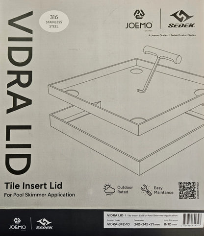 SEDEK Vidra Lid - Tile Insert Lid Pool Skimmer