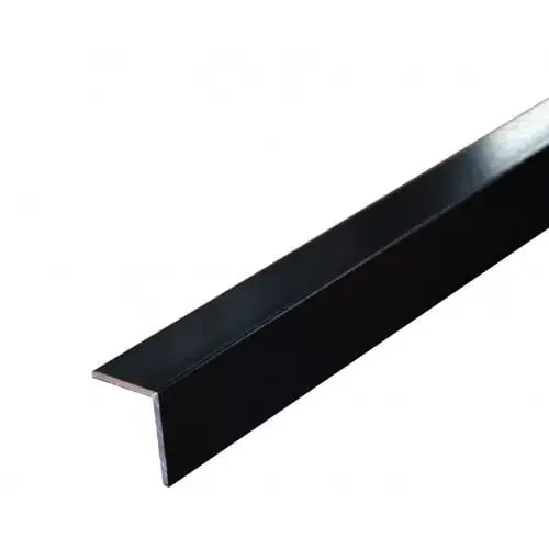 Black Aluminium Angle 3.25m (Variety Sizes)
