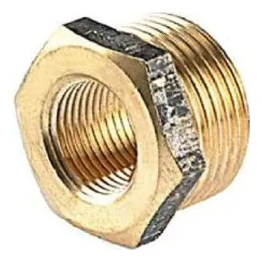 Brass Fitting - Screwed Bush Reducing 20mm (3/4") x 15mm (1/2") Lead Free