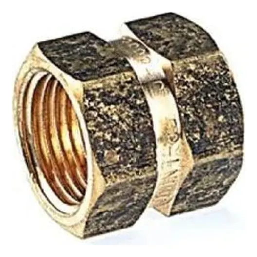 Brass Fitting - Screwed Socket HEX 15mm (1/2") Lead Free