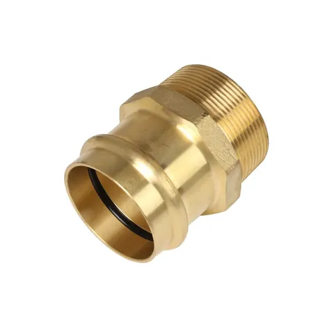 ROBUSTO Copper Press Fitting - Connector - NO3 - Straight 15mm (1/2") x 1/2' BSPM