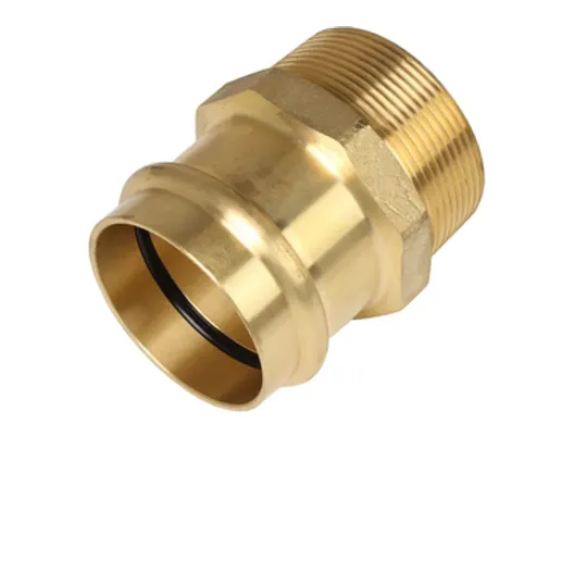 ROBUSTO Copper Press Fitting - Connector - NO3 - Straight 15mm (1/2") x 1/2' BSPM