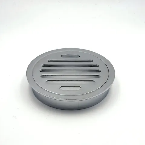 Floor Waste Round Chrome 110mm