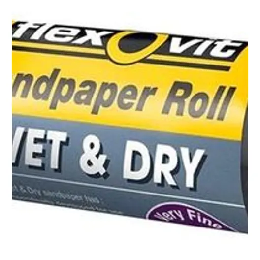 Flexovit 100mm x 1m 1200 Grit Wet And Dry Sandpaper Roll