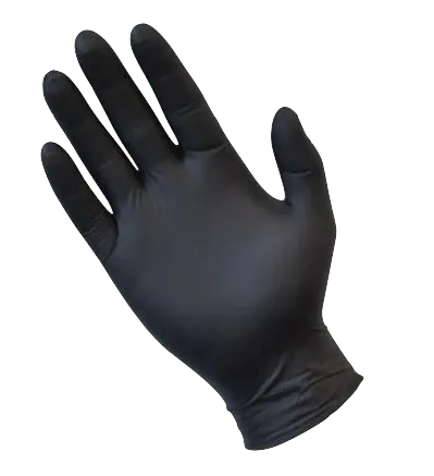 Heavy Duty Nitrile Gloves Black (Variety Sizes)