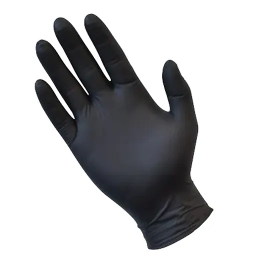 Heavy Duty Nitrile Gloves Black (Variety Sizes)