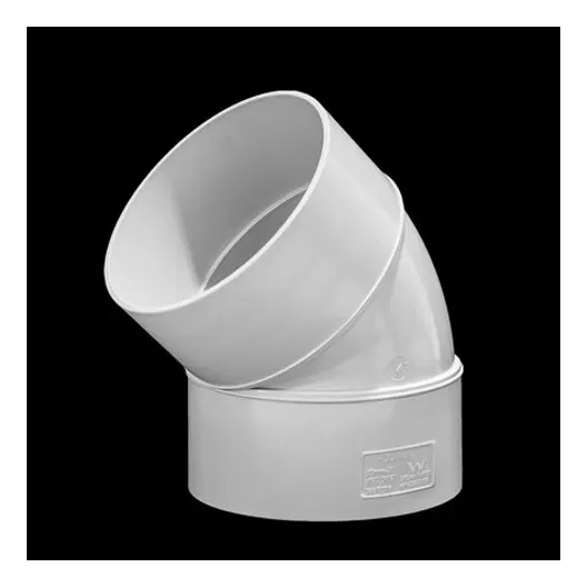 DWV - Bend - 100 x 45 degree Plain - PVC